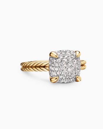 Chatelaine® Ring|18K Yellow Gold with Pavé Diamonds, 11mm
