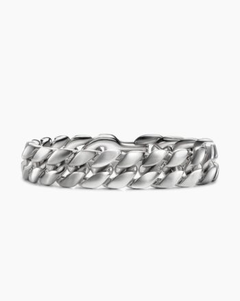 Curb Chain Bracelet|Platinum, 14.5mm