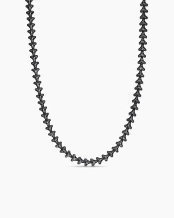 Armory® Necklace|Black Titanium with Black Diamonds, 9.5mm
