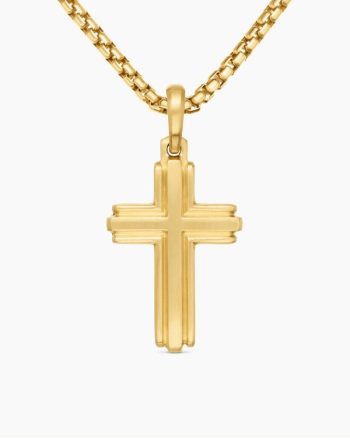 Cross Pendant|18K Yellow Gold, 34mm