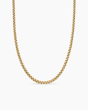 Box Chain Necklace|18K Yellow Gold, 3.6mm