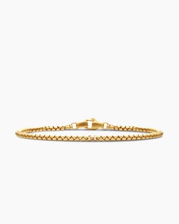 Box Chain Bracelet|18K Yellow Gold, 2.7mm