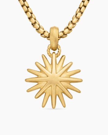 Starburst Charm|18K Yellow Gold, 21.5mm
