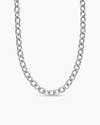 Oval Link Chain Necklace|Sterling Silver, 16mm