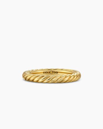 Cable Band Ring|18K Yellow Gold, 2.8mm