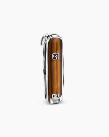 Streamline® Inlay Swiss Army® Knife|Sterling Silver with Tiger’s Eye