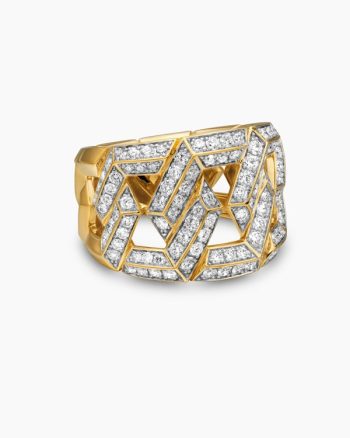 Carlyle™ Ring|18K Yellow Gold with Diamonds, 16mm