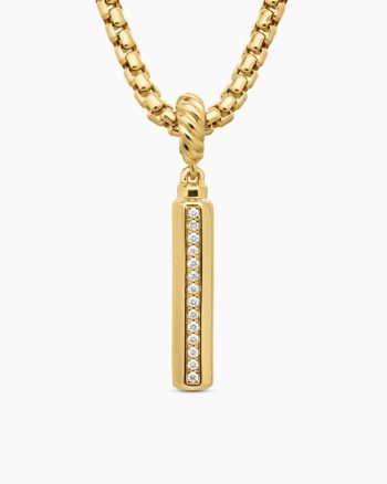 Barrel Amulet|18K Yellow Gold with Diamonds, 20mm