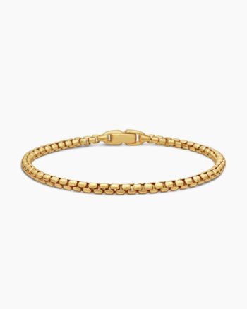 Box Chain Bracelet|18K Yellow Gold, 3.4mm