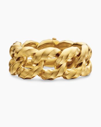 Cable Edge® Curb Chain Bracelet|18K Yellow Gold, 23mm