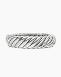 Sculpted Cable Bracelet|Sterling Silver, 17mm