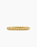 DY Cable Band Ring|18K Yellow Gold, 2mm