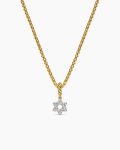 Micro Pavé Star of David Amulet|18K Yellow Gold with Diamonds, 7.4mm