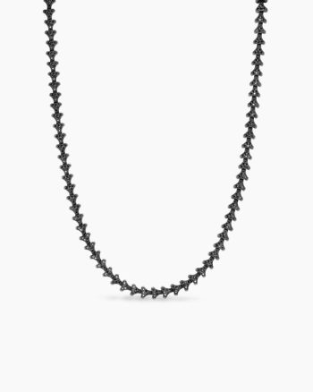 Armory® Necklace|Black Titanium with Black Diamonds, 7.5mm