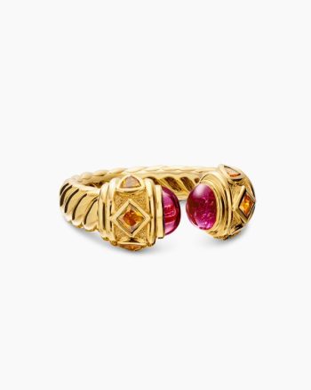 Renaissance® Color Ring|18K Yellow Gold with Rubellite and Madeira Citrine, 9.9mm