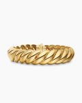 Sculpted Cable Bracelet|18K Yellow Gold, 14mm