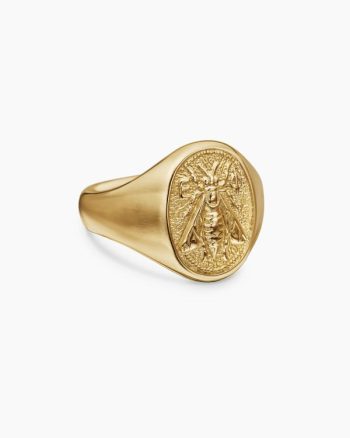 Petrvs® Bee Pinky Ring|18K Yellow Gold, 15.5mm