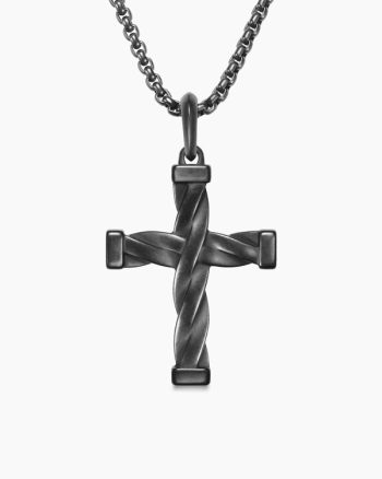 DY Helios™ Cross Pendant|Black Titanium, 36mm