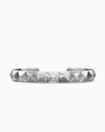 Pyramid Cuff Bracelet|Sterling Silver, 9.3mm