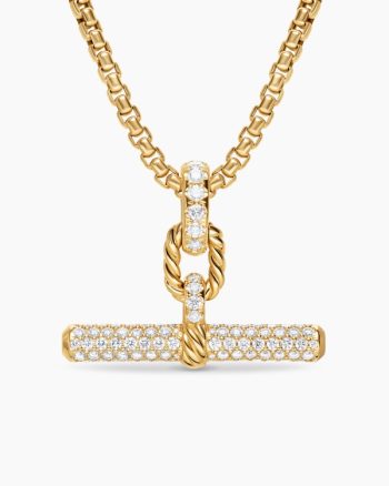 DY Madison® Toggle Pendant|18K Yellow Gold with Diamonds, 29mm