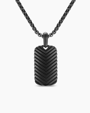 Chevron Tag|Black Titanium, 27mm