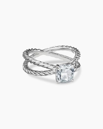 DY Crossover® Engagement Ring|Platinum, Cushion Cut