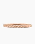 Sculpted Cable Bangle Bracelet|18K Rose Gold, 4.6mm