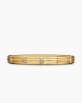 Modern Renaissance® Bangle Bracelet|18K Yellow Gold with Diamonds, 8mm