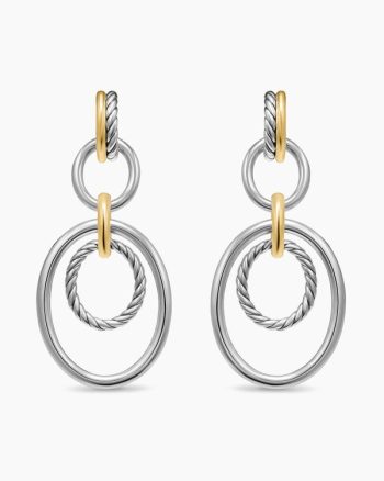 DY Mercer® Mobile Drop Earrings|Sterling Silver with 18K Yellow Gold, 65.7mm