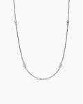 Liberty Chain Necklace|White Gold with Diamonds