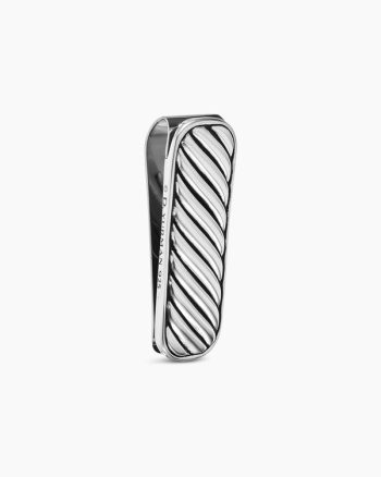 Cable Money Clip|Sterling Silver, 51mm
