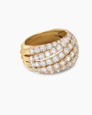Floating Diamonds Ring|Yellow Gold