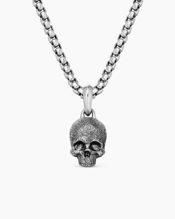 Memento Mori Skull Amulet|Sterling Silver, 16mm