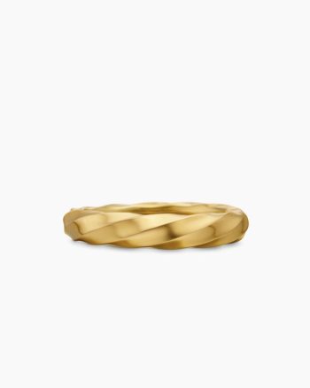 Cable Edge® Band Ring|18K Yellow Gold, 4mm