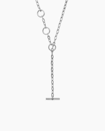 DY Madison® Three Ring Chain Necklace|Sterling Silver, 3mm