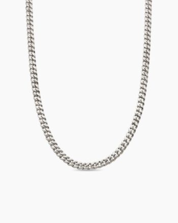 Curb Chain Necklace|Sterling Silver, 6mm