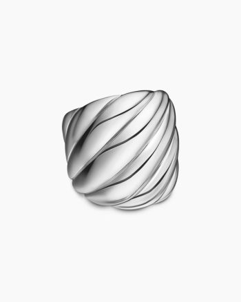 Sculpted Cable Ring|Sterling Silver, 21mm