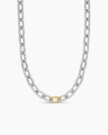 DY Madison® Chain Necklace|Sterling Silver with 18K Yellow Gold, 8.5mm