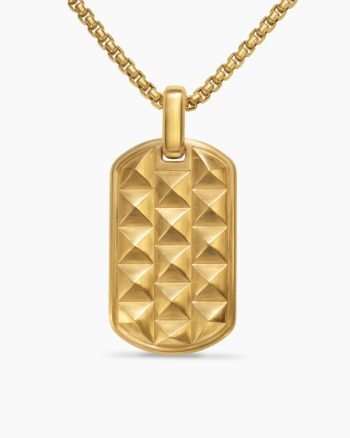 Pyramid Tag|18K Yellow Gold, 35mm