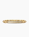 Streamline® ID Bracelet|18K Yellow Gold with Diamonds, 6.8mm