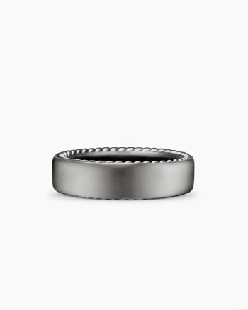 Streamline® Band Ring|Grey Titanium, 6mm