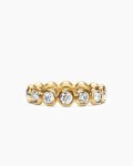 DY Infinity Band Ring|18K Yellow Gold with Round Diamonds, 4.8mm