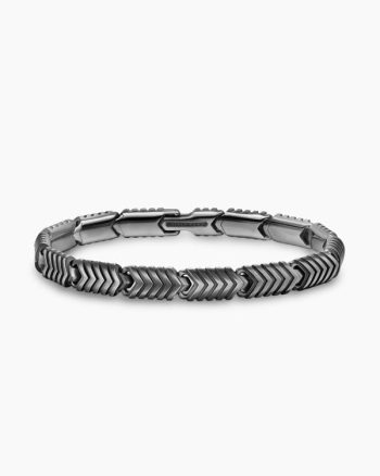 Chevron Link Bracelet|Titanium, 7.6mm