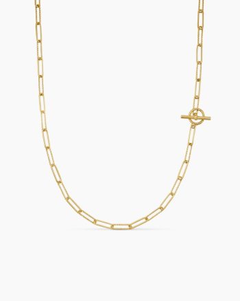 DY Madison® Elongated Chain Necklace|18K Yellow Gold, 3.5mm