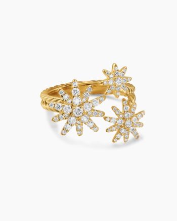 Starburst Multi Star Ring|18K Yellow Gold with Diamonds, 17.7mm