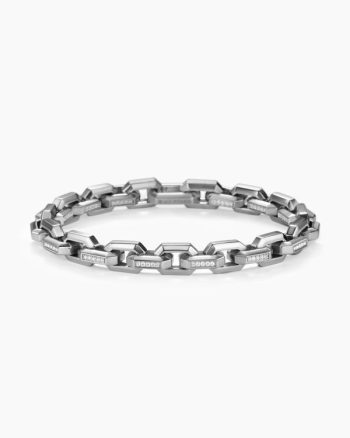 Streamline® Heirloom Chain Link Bracelet|Platinum with Diamonds, 7.5mm