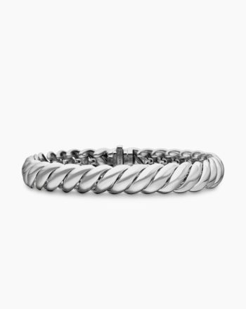 Sculpted Cable Bracelet|Sterling Silver, 8.5mm