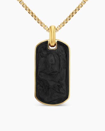 Streamline® Tag|18K Yellow Gold with Forged Carbon, 42mm