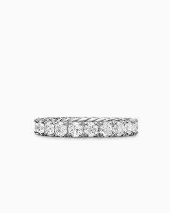DY Eden Eternity Band Ring|Platinum with Diamonds, 3.2mm