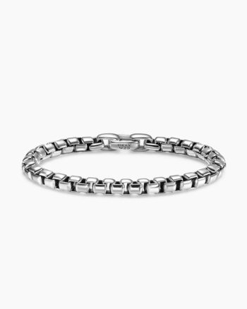 Box Chain Bracelet|Sterling Silver, 7.3mm